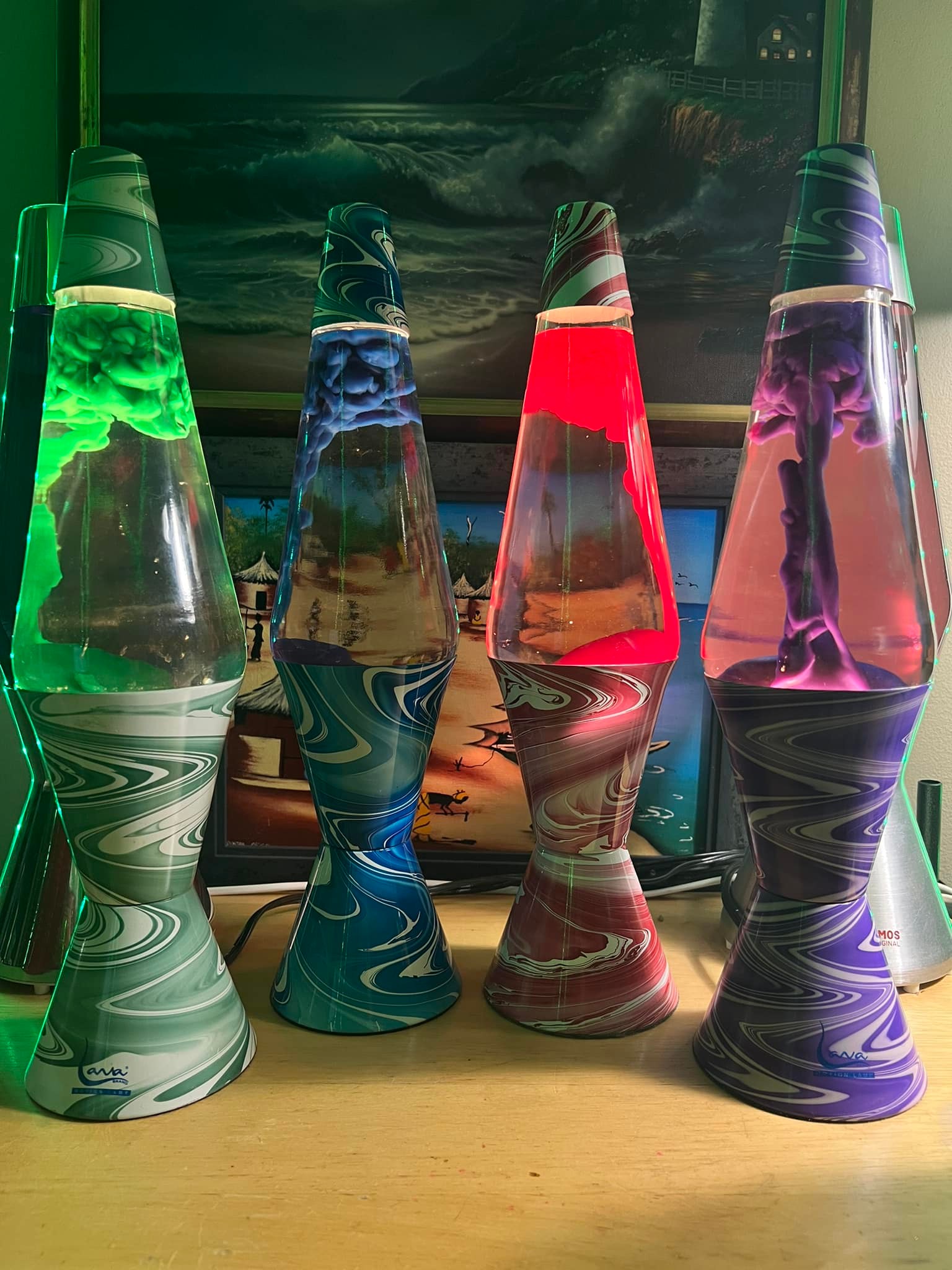 Psychedelic Swirl Lava Lamp