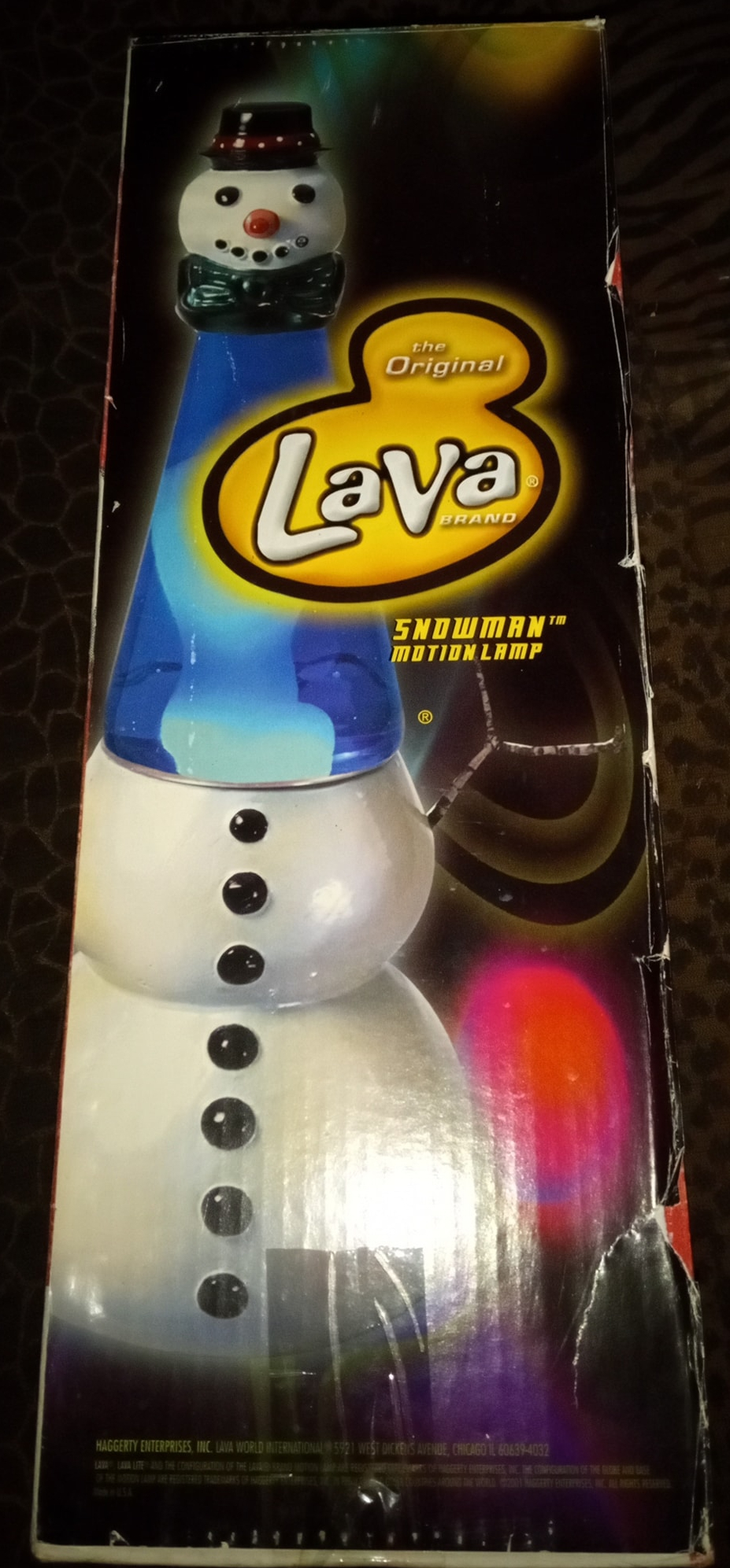 Snowman lava lamp