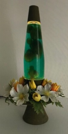 Enchantress Planter Lava Lamp Flocked Velva-Tone