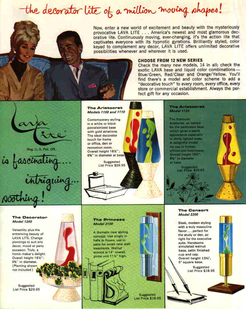 1968 Vintage Lava Lite Catalog. Advertisement. Ad. Brochure. Lava Lamp