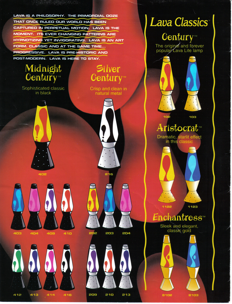 1996 Lava Lite Catalog