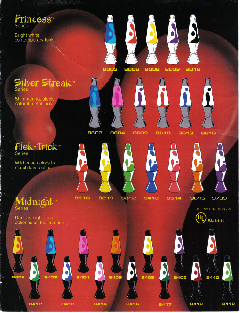 1996 Lava Lite Catalog