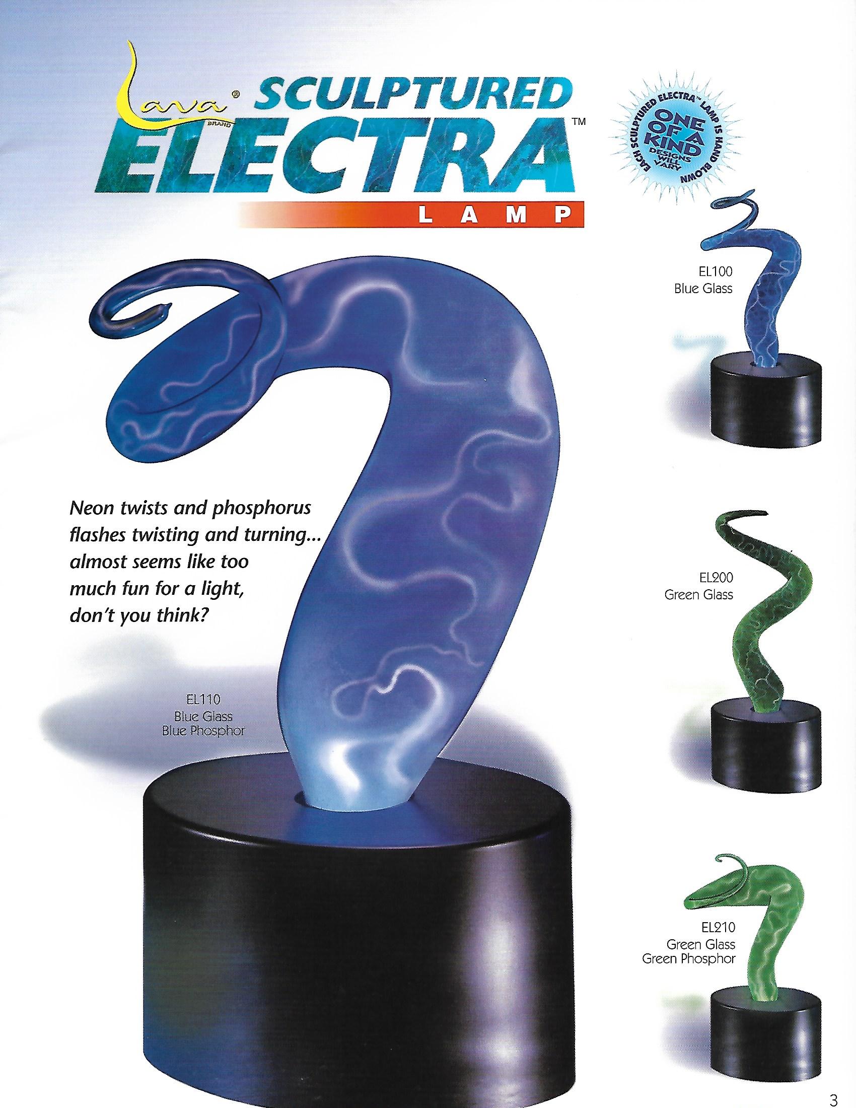 1996 Lava Brand Catalog. Ad. Advertisement. Lava Lamp