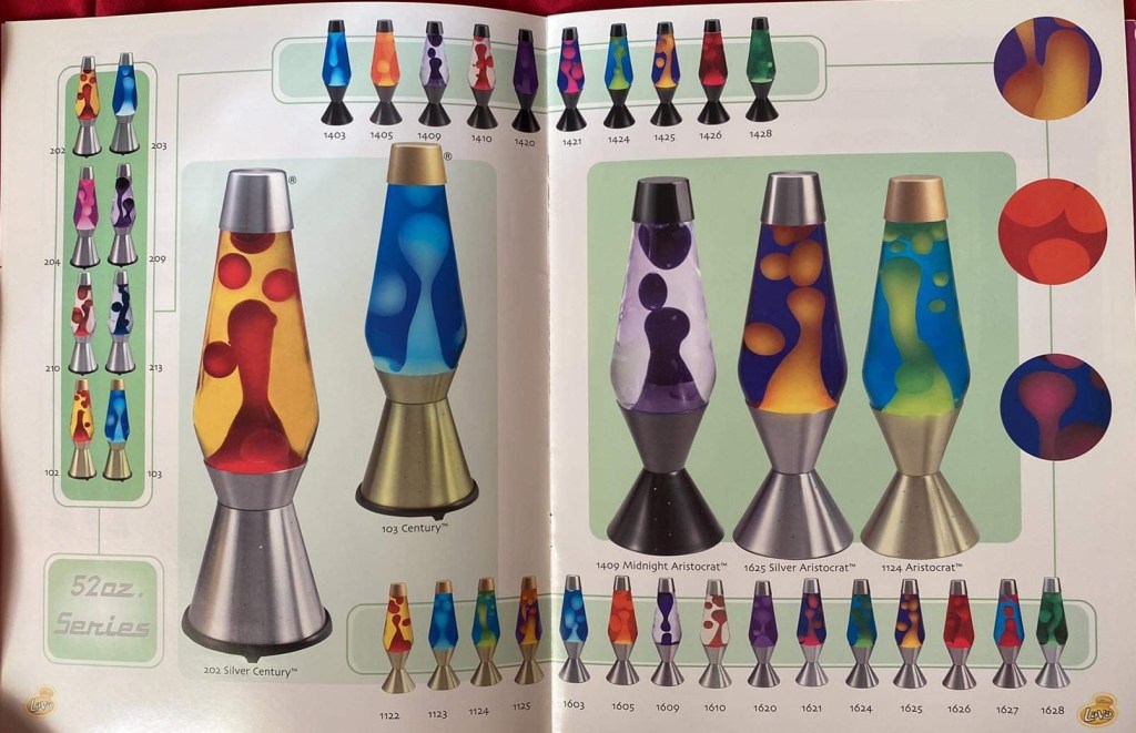 2001 Lava World Catalog. Ad. Advertisement. Lava lamp