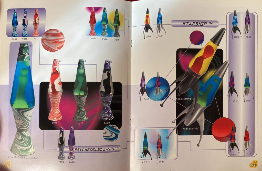 2001 Lava World Catalog. Ad. Advertisement. Lava lamp