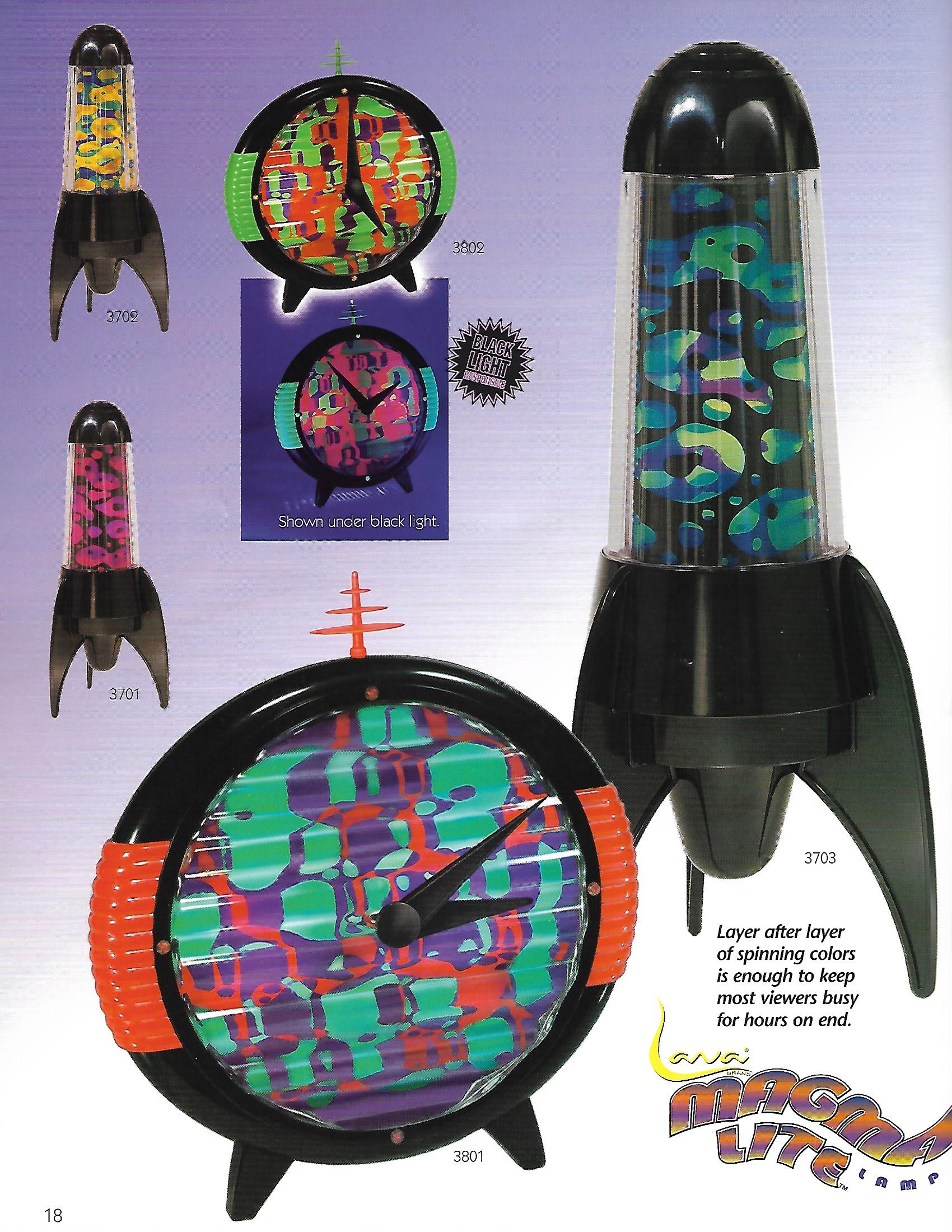1996 Lava Brand Catalog. Ad. Advertisement. Lava Lamp