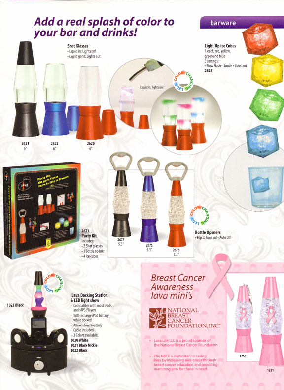 2009 Lava Brand Catalog. Lava Lamp
