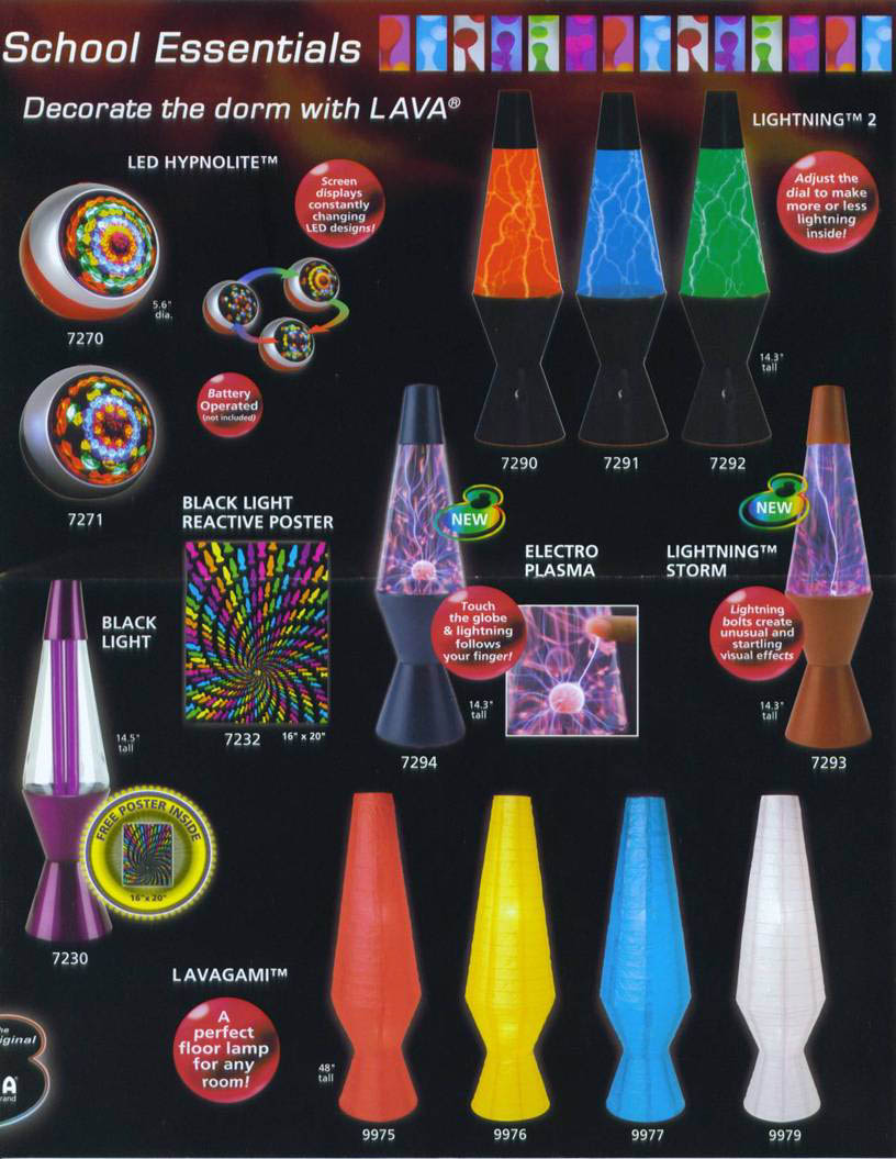2007 Lava Brand Catalog. Lava Lamp
