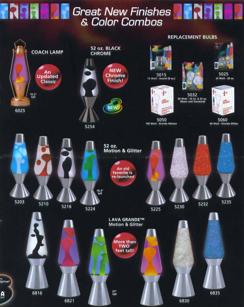2007 Lava Brand Catalog. Lava Lamp