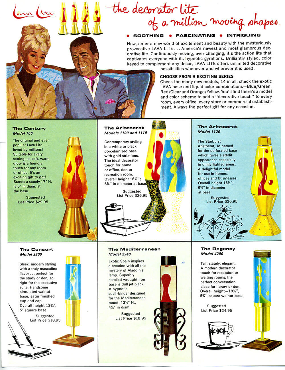 1968 Vintage Lava Lite Catalog. Advertisement. Ad. Brochure. Lava Lamp