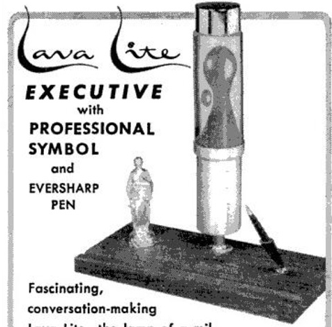 Executive Lava Lamp vintage lava lite advertisement