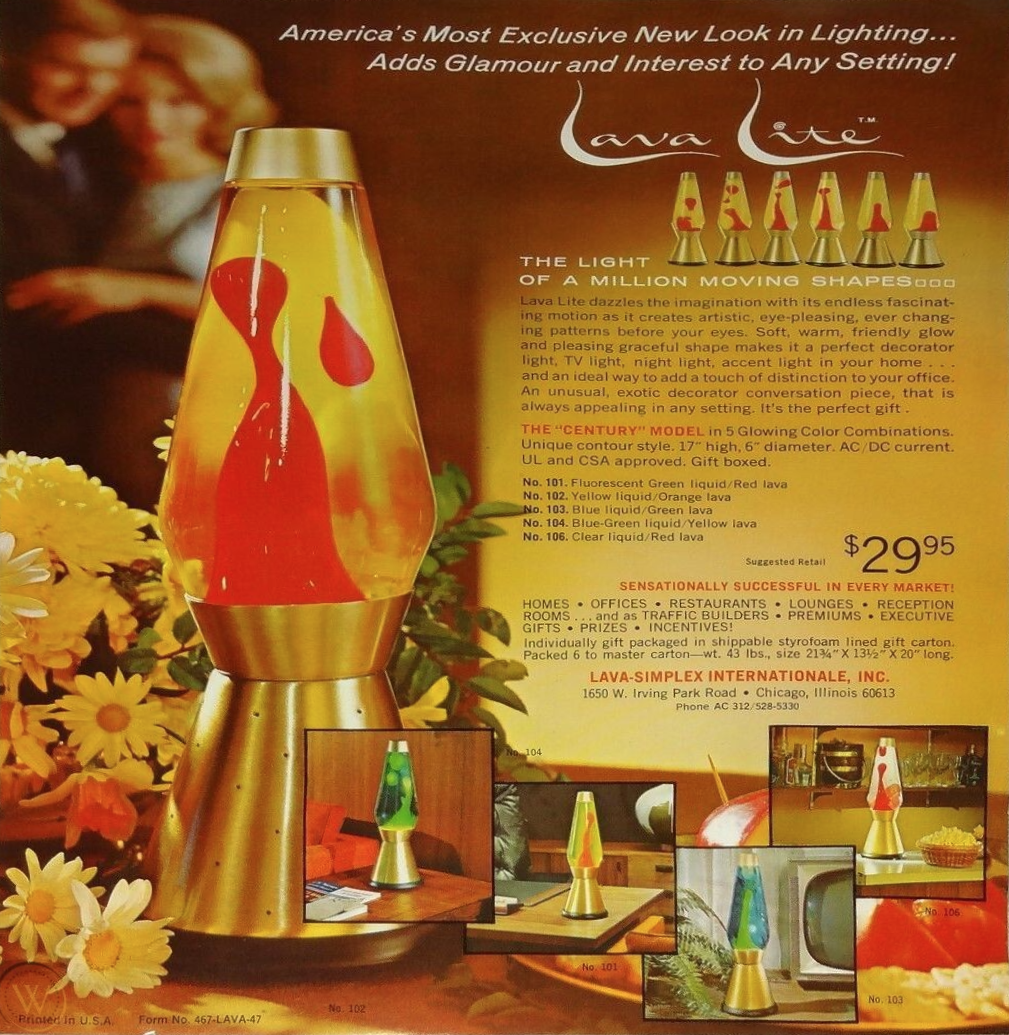 vintage lava lamp lava lite advertisement catalog century