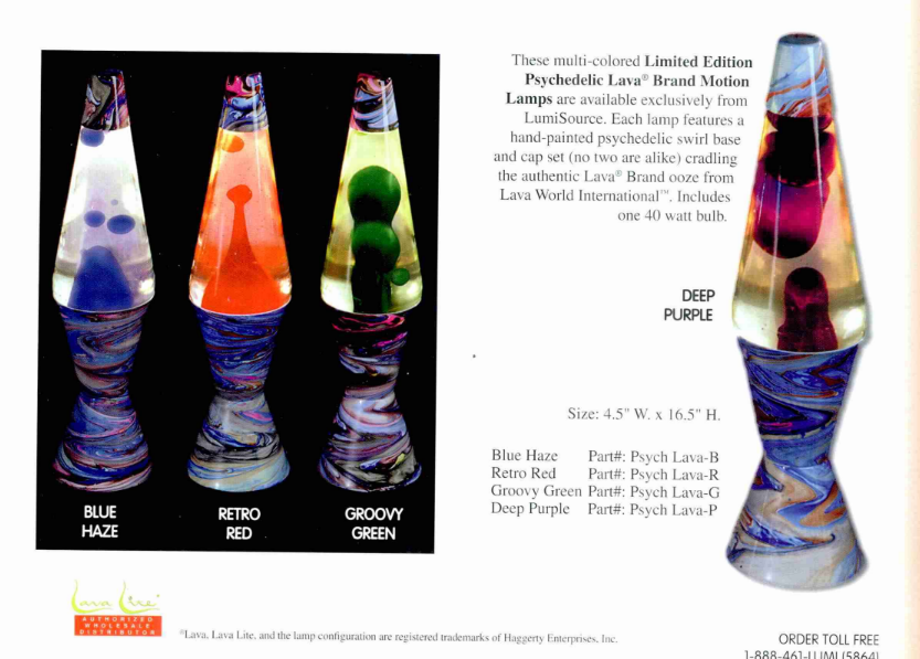 vintage lava lamp lava lite advertisement catalog retro haze