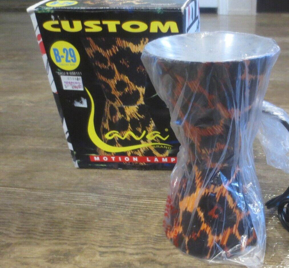 vintage lava lamp lava lite safari cheetah
