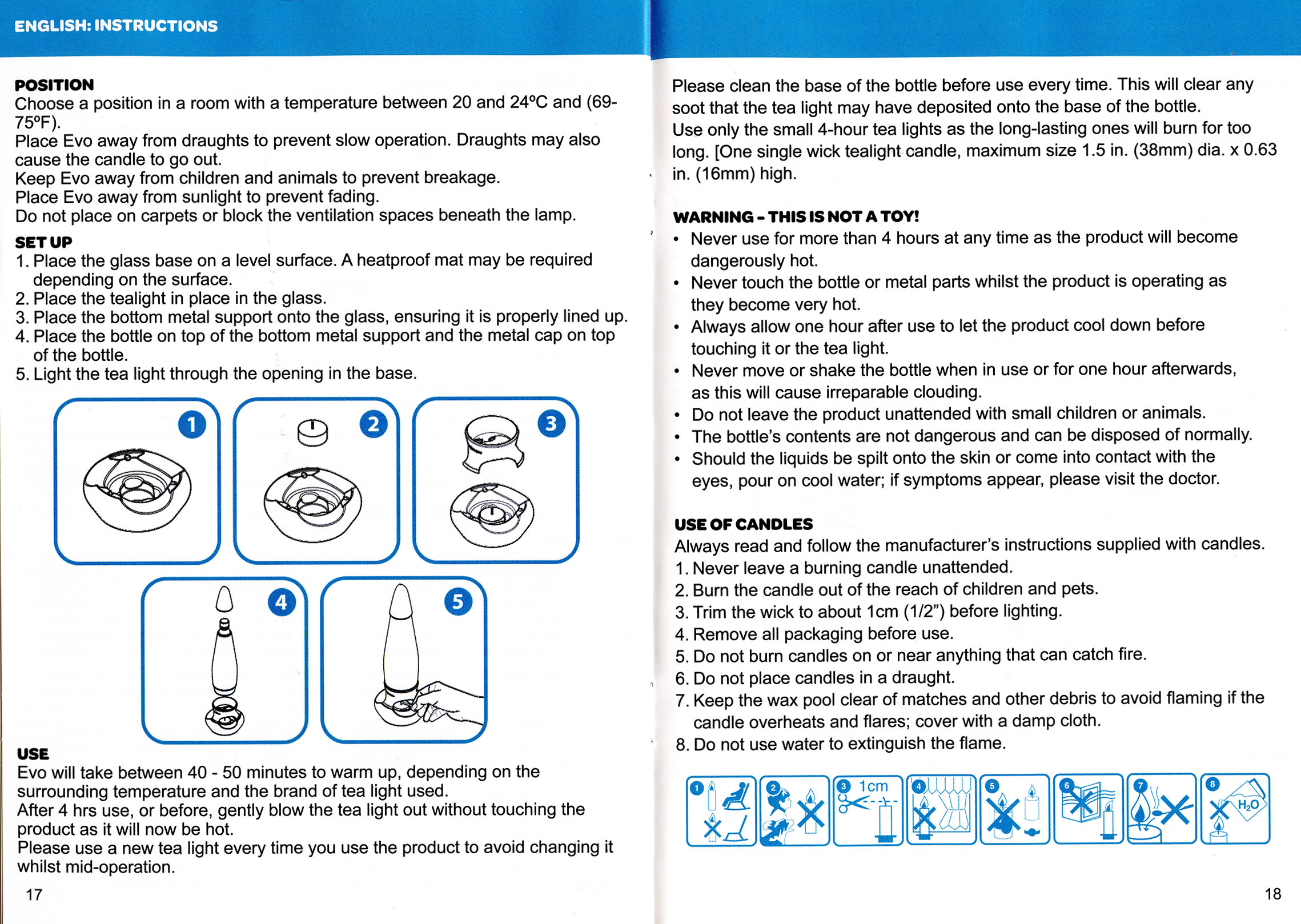 Mathmos baby/tel/evo instructions