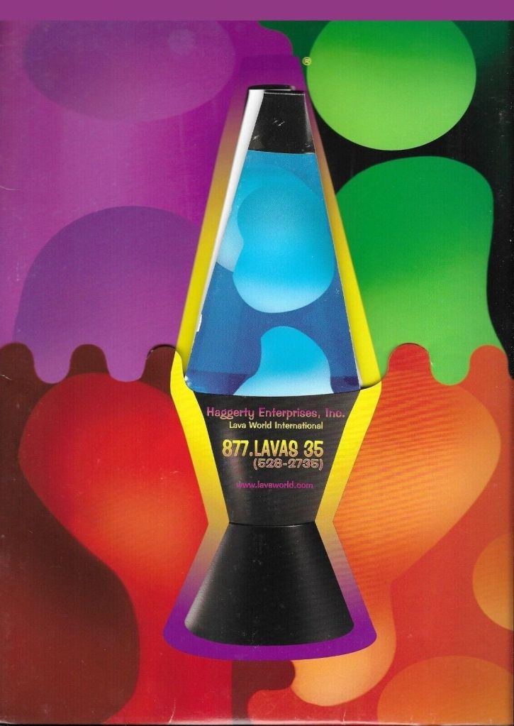 2000 Lava World Catalog. Ad. Advertisement Lava Lamp