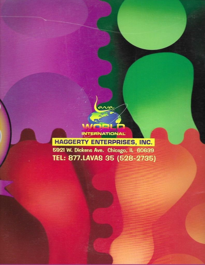 2000 Lava World Catalog. Ad. Advertisement Lava Lamp