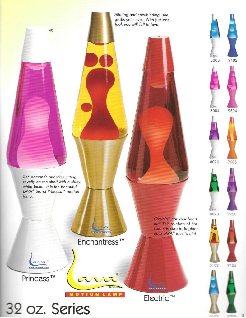 2000 Lava World Catalog. Ad. Advertisement Lava Lamp