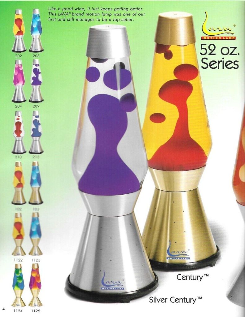 2000 Lava World Catalog. Ad. Advertisement Lava Lamp