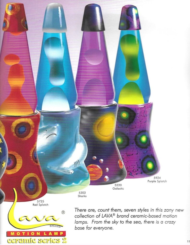2000 Lava World Catalog. Ad. Advertisement Lava Lamp